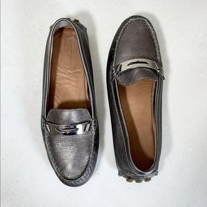Coach Nola Metallic Slip On Loafer sz 5